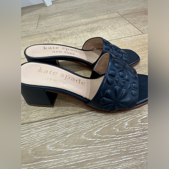 Kate Spade Emmie Mid Slide Sandals in Navy - Picture 7 of 8